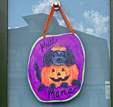 Pup Pumpkin 🎃 Mutt Mama Halloween Door Hanger 🎃🐾