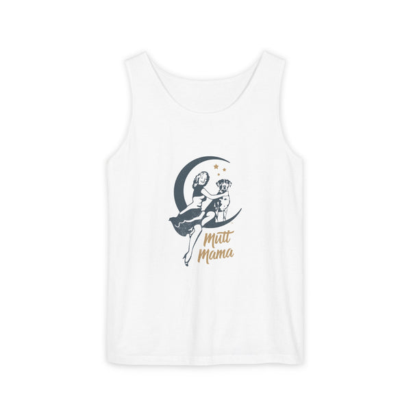 Mutt Mama Tank Top - Unisex Garment-Dyed Tee for Dog Lovers